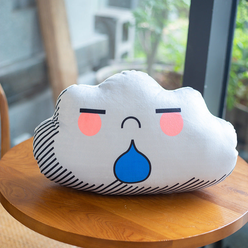 Weather Cloud Double-sided Printing Expression Pillow