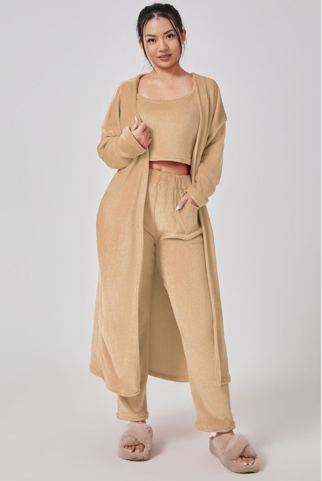 Cozy Pajama Set -- 3 Piece Lounge Set