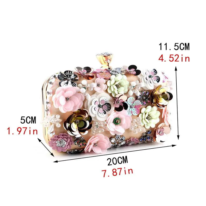 Luxury Flower Evening Bag